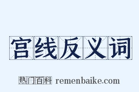 宫线反义词是什么意思的图片